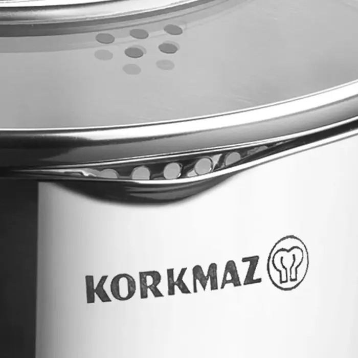Korkmaz Vertex 8 Pcs Cookware Set A1973_5 Korkmaz Vertex 8 Pcs Cookware Set A1973_5