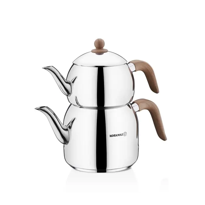 Korkmaz Retro Wooden Teapot Set 2.5 lt A196_2 Korkmaz Retro Wooden Teapot Set 2.5 lt A196_2